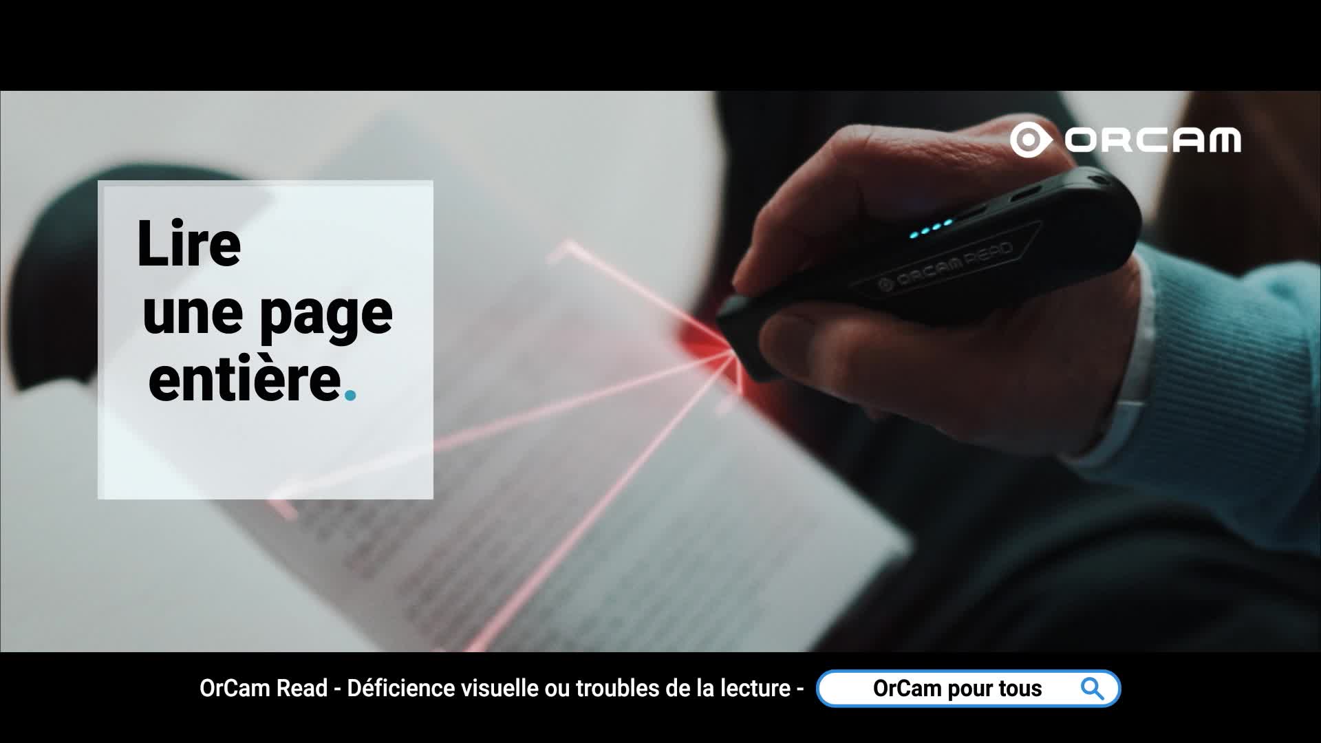 Lecteur ORCAM READ pour malvoyants - Matériel médical